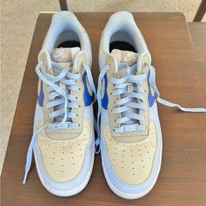 Air Force Ones - Dodgers Themed w/ “LAD” on back heel sz 12 Like new W box